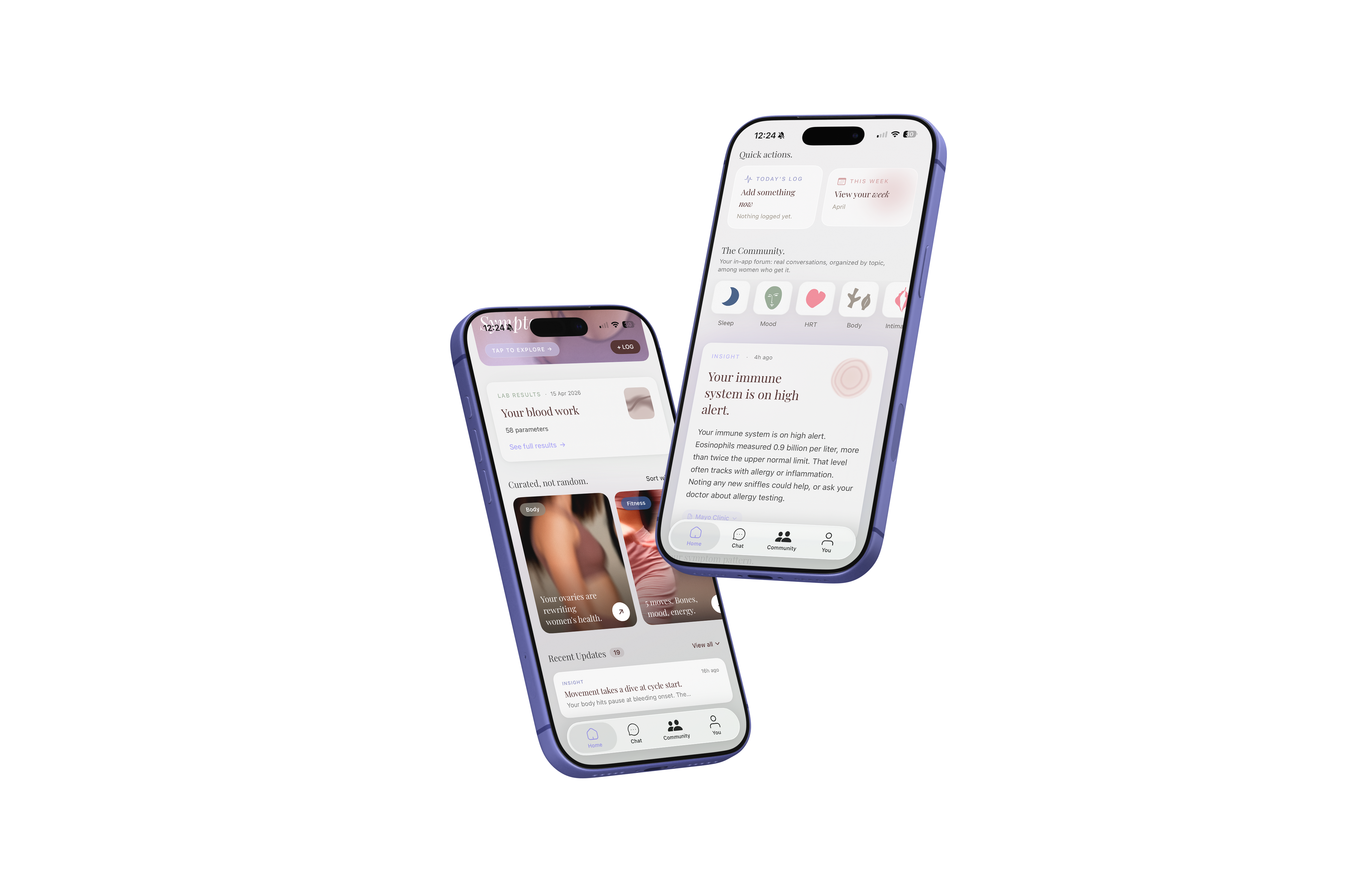 Give Zero app showing community and health insights